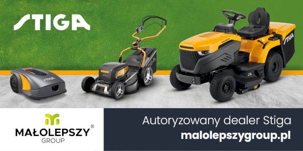 🌿 Maszyny ogrodowe marki STIGA już w ofercie Małolepszy Group!