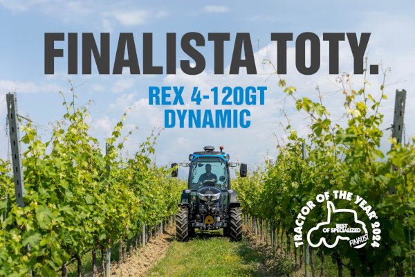  Landini REX 4-120 GT Dynamic - Finalista prestiżowej nagrody Tractor of the Year 2024 w kategorii Best of Specialized!
